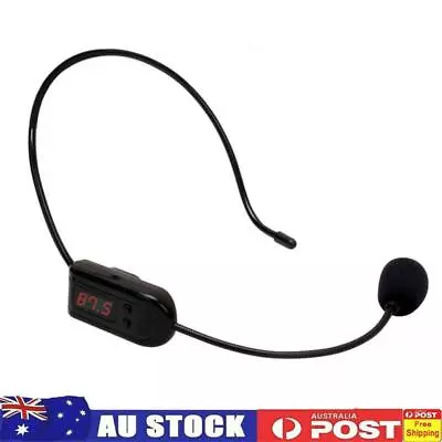 FM Wireless Microphone Headset Megaphone Radio Mic For Loudspeaker • $11.69