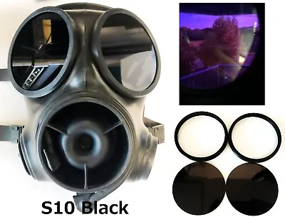 Outsert Black And MirrorFilm Lenses For SAS S10 Gas Maskand FilterBox Replica • $82.48