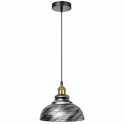 Vintage Industrial Metal Ceiling Pendant Shade Modern Hanging Retro Light • £21.85