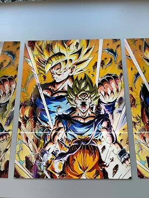 Dragon Ball Z 3D Holographic Poster - Goku Gohan Majin Vegeta - Iconic Moments • $16.99