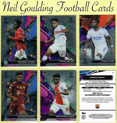 Topps UEFA Champions League 2021-22 ☆ FINEST ☆ Football Cards #1 To #100 • £0.99
