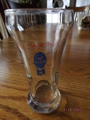 Original Pabst Blue Ribbon Beer Small Clear Pilsner Logo Glass PBR Advertising  • $12.99