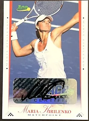 2008 Ace Matchpoint Maria Kirilenko #12 Rookie Rc Auto Autograph @ Not Mint  1 • $15.99