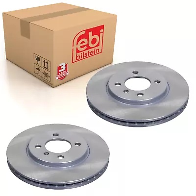 Pair Of Front Brake Disc Fits BMW 3 Series E30 OE 34111160915 Febi 04059 • $63.41