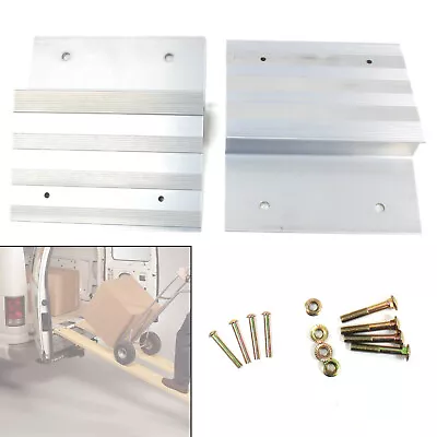 2 Pc 8  Aluminum Ramp Top Metal Plate Kit For Loading RV Trailer Truck Van ATV • $32.99