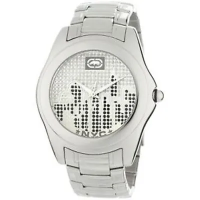 NEW Marc Ecko NYC Watch Unisex Silver Tone Bling Skyline Dial E09524G1 • £59.50