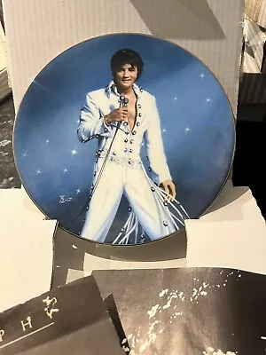 Elvis Presley King Of Las Vegas Delphi/Bradford Exchange Plate With Box COA • $19