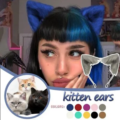 Headband Plush Fox Cat Ears Artificial Cosplay Hair Accessories  Halloween • $12.23