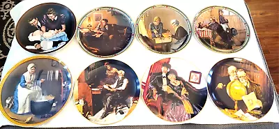 Lot Of 8 Norman Rockwell Collector Plates • $29.99