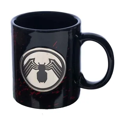 Marvel Venom 12 Oz. Ceramic Mug With Metal Emblem • $10