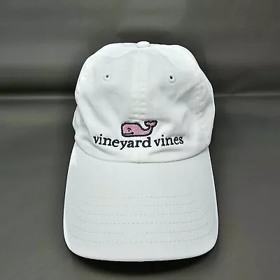 Vineyard Vines Hat Men's One Size White Hook And Loop Strap Closure Whale Logo • $10.99