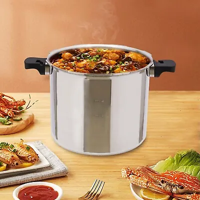 23 Quart Large Capacity Pressure Canner Cooker With Gauge Release Valve Silver ! • $104