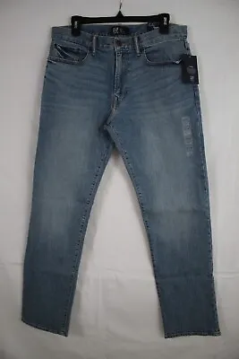 GAP DENIM Men's Straight Cotton Gap Flex Blue Jeans Size 33 X 32 New • $29.99