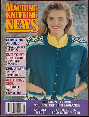 Machine Knitting News Pattern Magazine April 1990 Ladies Mens Easter Vintage • £6.99