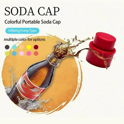 Pump Carbonation Keeper Soda Cap Drink Sealer Beverage Saver Bottle Stopper • $9.75