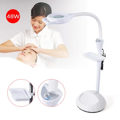 5/16 X Diopter LED Magnifying Floor Stand Lamp Loupes Facial Magnifier USA • $32