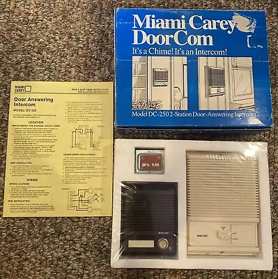 NEW & SEALED Miami Carey DOORCOM DC-250. 2 Station Door-Answering Intercom. VNTG • $79.99