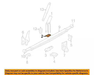 GM OEM Rear Suspension-U-bolt Spacer 15733654 • $14.14