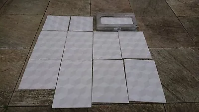 Stone Style Arlington Marble Cuboid Effect Ceramic Wall & Floor Tile2 Sq. M** • £10