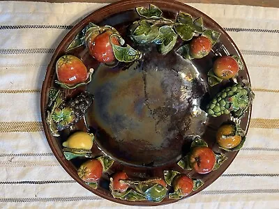 Portugese Majolica Fruit Platter • $175