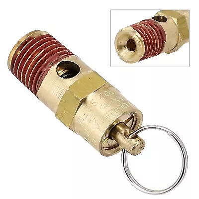 Adjustable 1/4 NPT Air Compressor Safety Relief Valve 125 PSI Tank OFF • $19.46