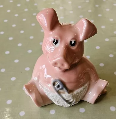 Vintage Wade Natwest Baby Pig Woody Piggy Bank Money Box With Original Stopper • £3