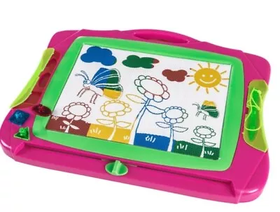 Magic Writer Doodle Board Colour Sketch Magnetic Board Kids Childrens Drawing • £20.25