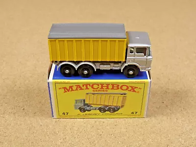 Old Vintage Lesney Matchbox # 47 Daf Tipper Container Truck Original Box • $48