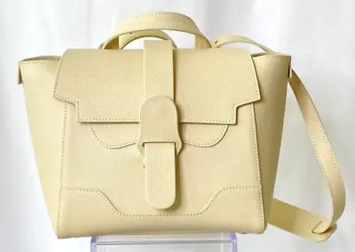 Senreve Maestra Mini Pebbled Leather Bag Purse In Sand Retail 745.00 • $359