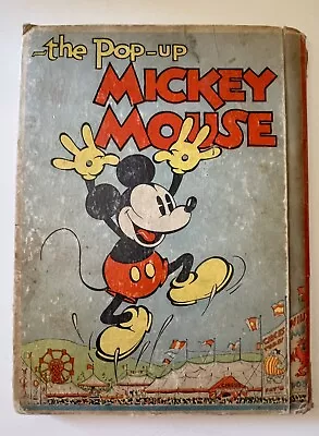 Vintage The Pop-up Mickey Mouse Book HC Original COMPLETE 1933 Walt Disney  • $250