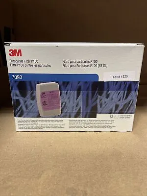 3M 7093 P 100 Particulate Replacement Cartridge. 5 Box Case • $180