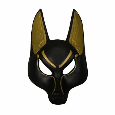 £12.24 • Buy Egyptian Anubis Mask Halloween Cosplay Wolf Masquerade Thick Mask Party Props
