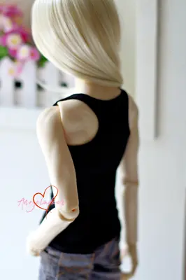 1/6 1/4 1/3 Uncle ID BJD Outfit Doll Clothes I-shaped Vest Black/White All-match • $14.16