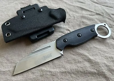 Fixed Blade Knife D2 Steel Horizontal Carry Sheath Warncliffe Blade Tactical 8” • $37.99