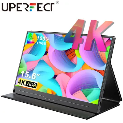 UPERFECT 4K Monitor 15.6  UHD Portable Gaming Monitor PC Screen USB C Monitor • $254.99