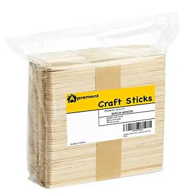 200 Pcs Natural Wooden Food Craft Sticks - Ice Cream Stick - Popsicle • $7.99