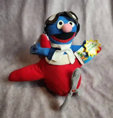 VTG NWT Super Grover Airplane Applause Puppet Sesame Street Jim Henson Childrens • $49.99