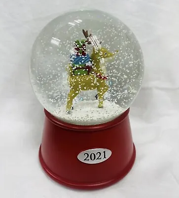 2021 Wondershop Target Musical Snow Globe Christmas Collectible-Reindeer Present • $13