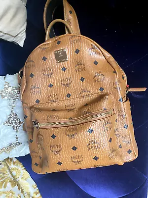 MCM Classic Cognac Brown Medium Backpack Pre-owned • $550