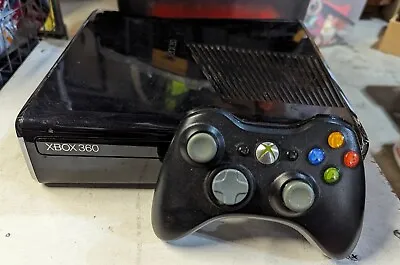 Xbox 360 S Slim Black Console Model 1439 With Controller - For Parts Or Repair • $19.99