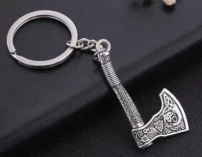 £3.99 • Buy Celtic Axe Keyring Viking Key Ring Chain Pagan Norse 