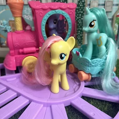 🌈 My Little Pony Friendship Express Train Lot Lyra Heartstrings Lily Blossom • $24.95