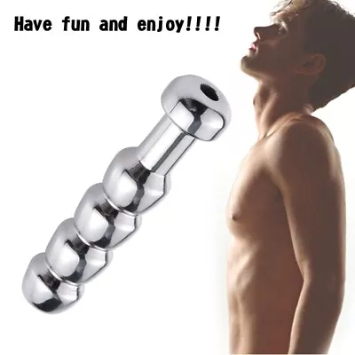 Urethral Stretching Penis Dilator Hollow Plug Steel For Male Stimulate USA YU • $10.79