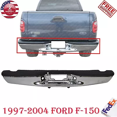 Rear Step Bumper Assembly Chrome Steel For 1997-2004 Ford F-150 • $523.90
