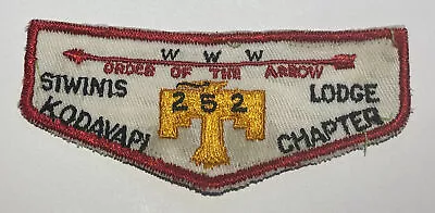 OA Lodge 252 Siwinis Kodayapi Chapter Patch Boy Scout California CC3 • $6.50