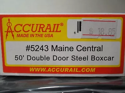 Accurail #5243 - Maine Central 50 Ft. Double Door Steel Boxcar • $18.85