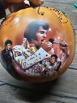 Elvis Presley Musical Light Up  Bradford Exchange Halloween Pumpkin  Takin Care  • $174.95