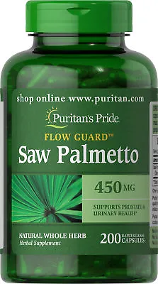 Puritan's Pride Saw Palmetto 450 Mg - 200 Capsules • $9.99