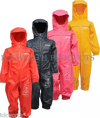 £14.45 • Buy Regatta Puddle Paddle All In One Waterproof Suit Childrens Kids Childs Boys Girl