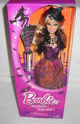 #12204 NRFB Mattel 2013 Bewitched & Bejeweled Halloween Barbie Special Edition • $70.80